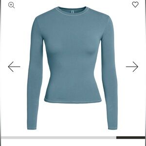 Skims cotton jersey LONG SLEEVE T-SHIRT